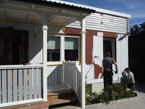målning hus vitt
